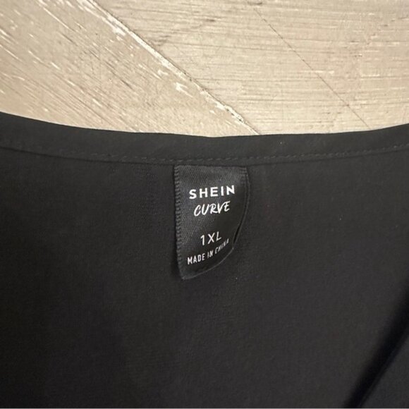 SHEIN Black Ruffle Mini Dress - Picture 3 of 6